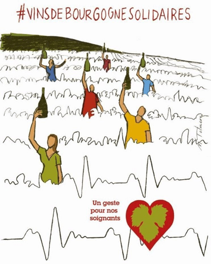 Vins de Bourgogne solidaires, un geste pour nos soignants