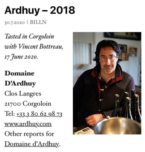 tasting Burgundy Report avec Vincent Bottreau, notre régisseur