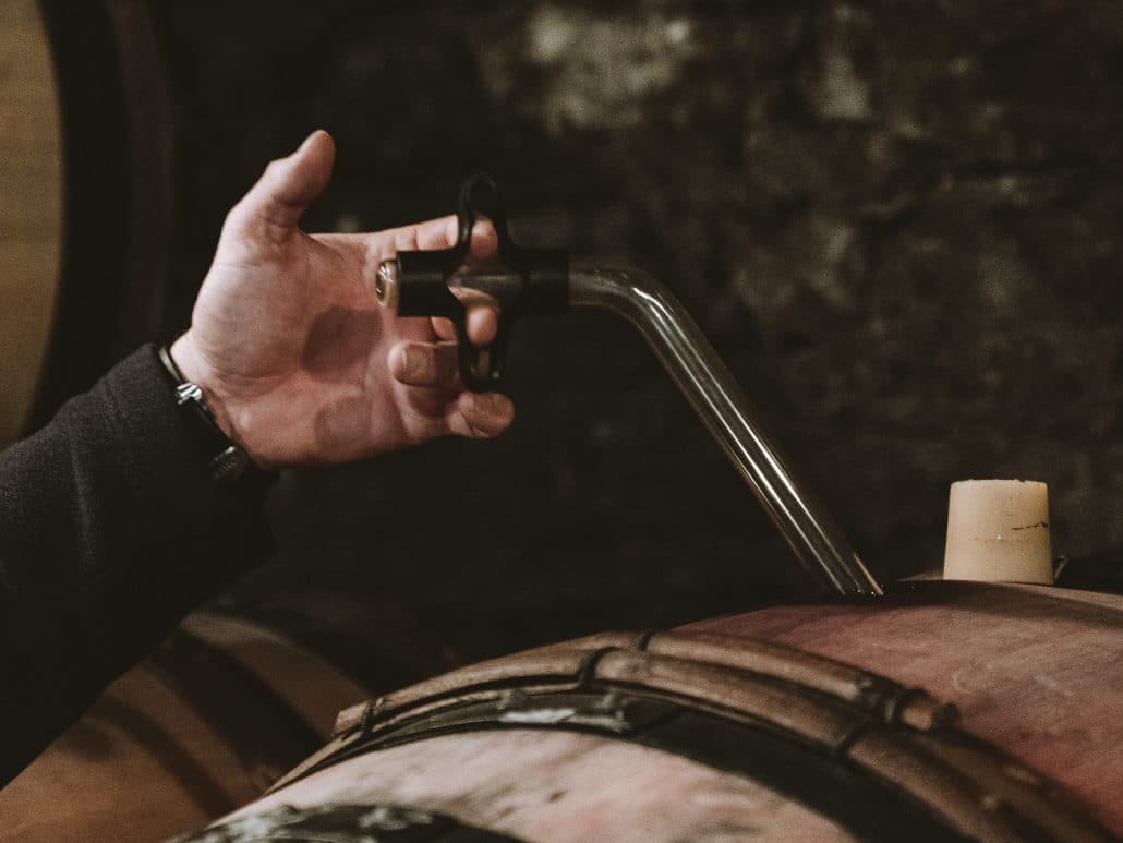 Barrel tasting of our wines
